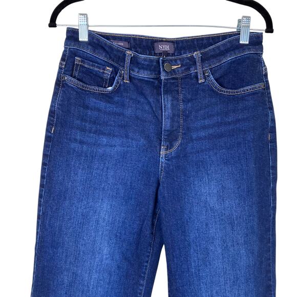 NYDJ Sz 6 Mia Palazzo Jeans in Northbridge Dark Wash Wide Leg High Waist Stretch - Picture 3 of 16